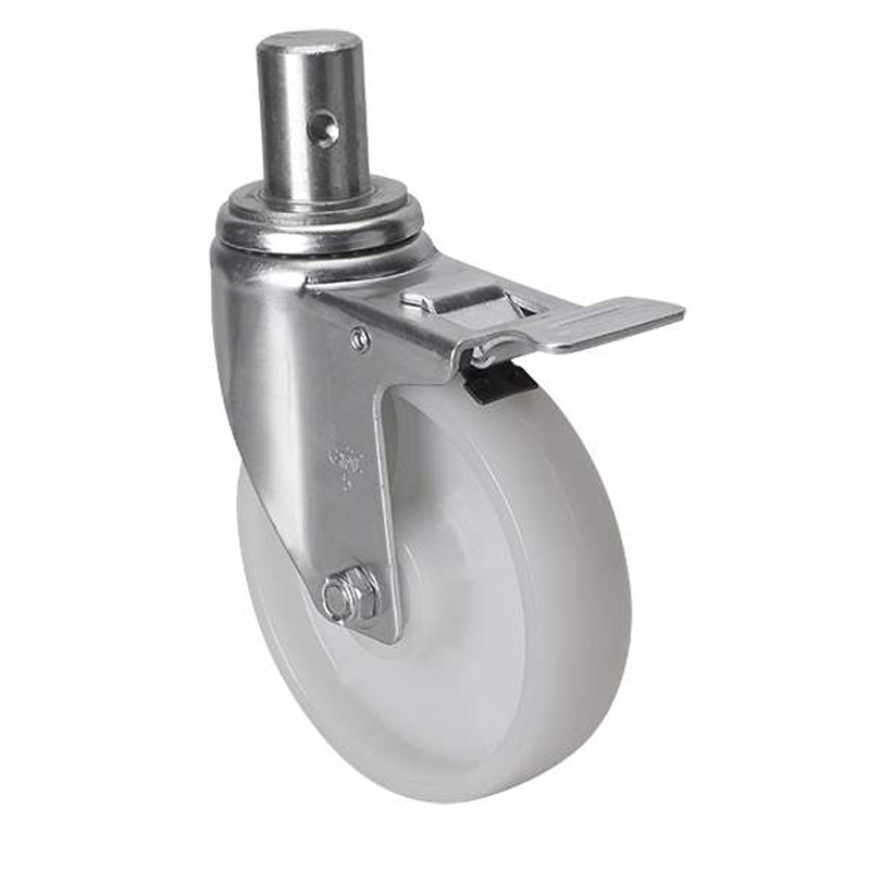 EDL Medium 5'' 130Kg Stem Iron Dual Brake PA Caster50165L-505-25