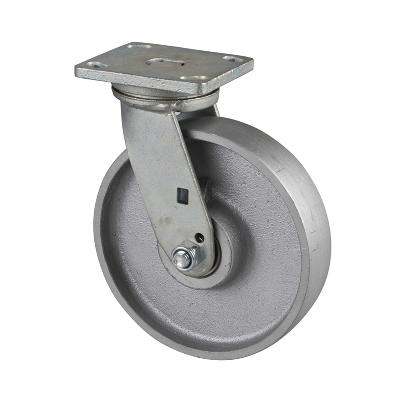 EDL Heavy 8" 1000kg Plate Swivel Cast Iron Caster 78118-788-96