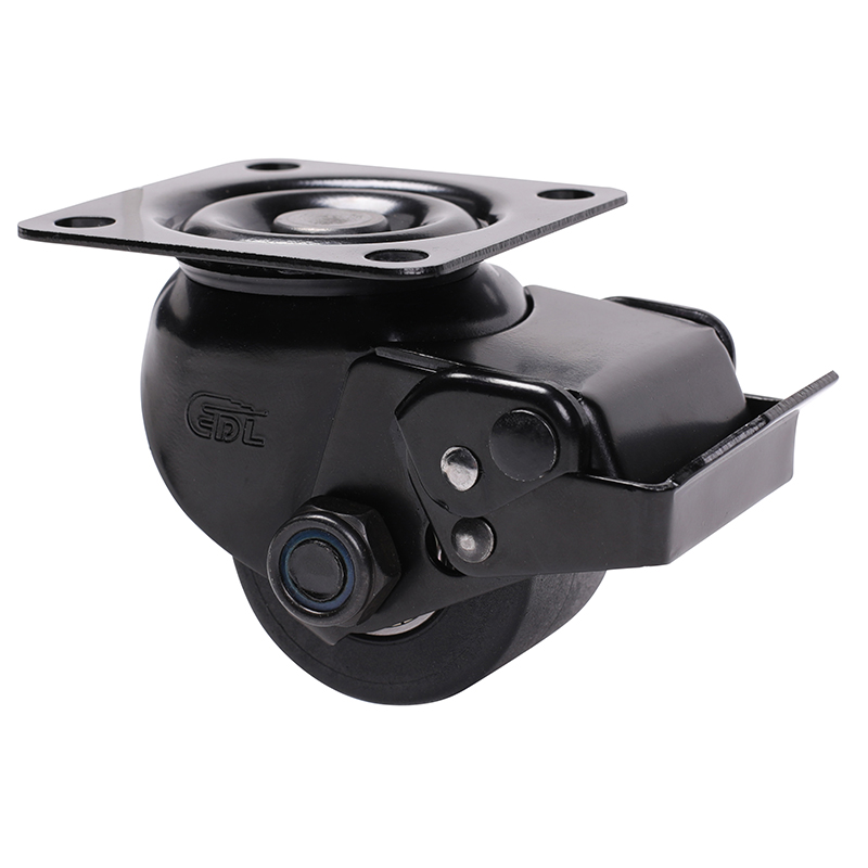 易得力低重心2寸250kg萬向剎車尼龍PA設備腳輪M41322E-M412-16